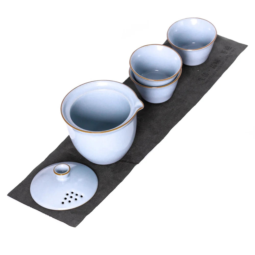Travel Tea Set Bkue Sky, 5 pcs