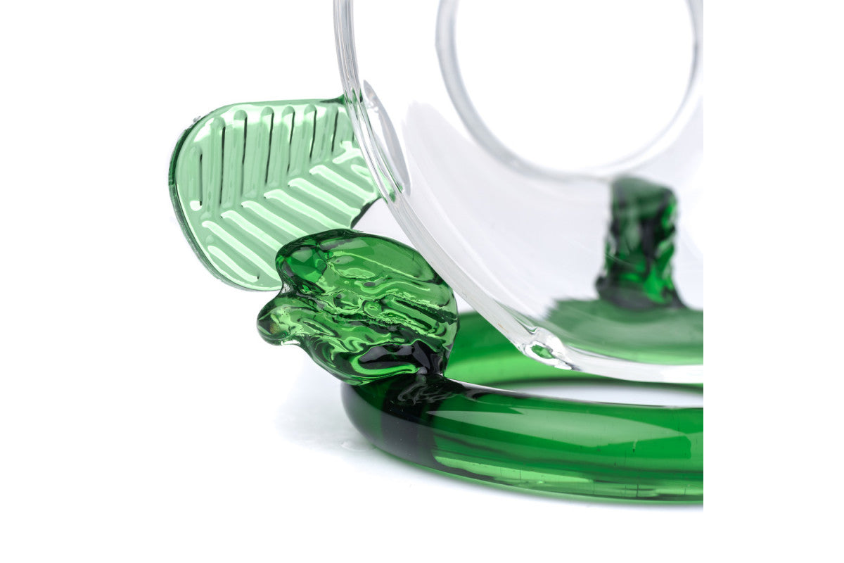 Green Leaf Glass Strainer