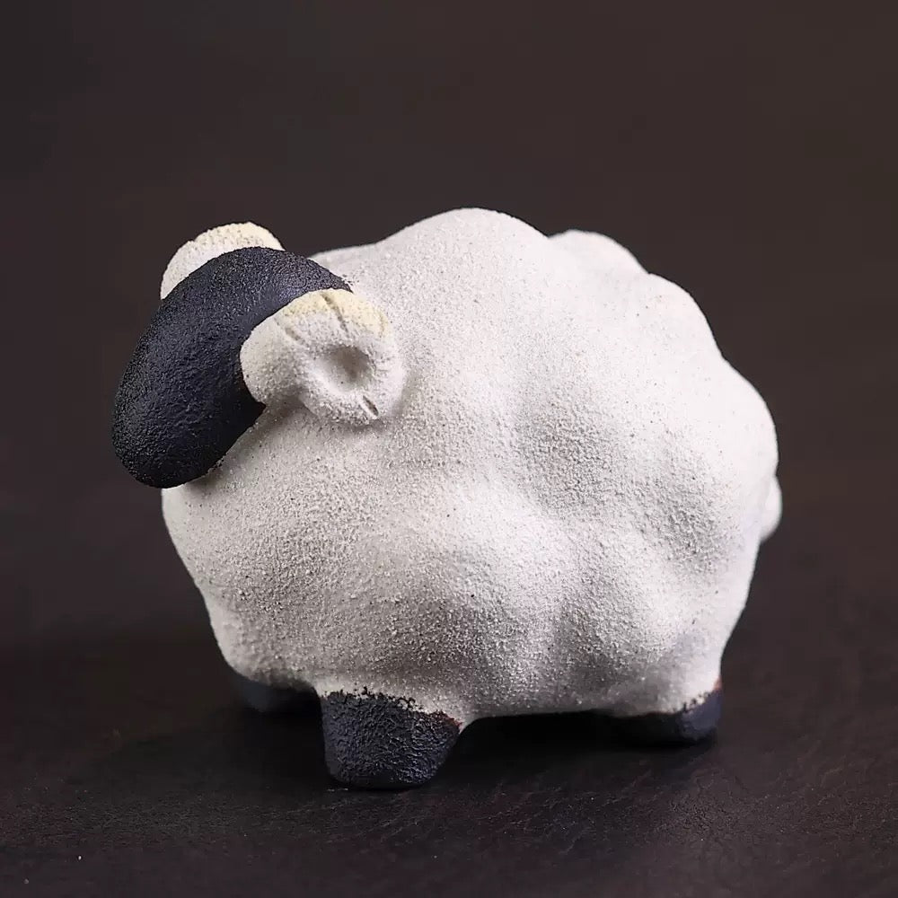 White Sheep Tea Pet, 6 cm