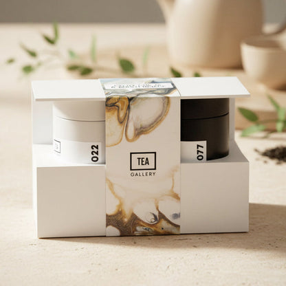 Black and White Tea Set, 2x60g (tin)