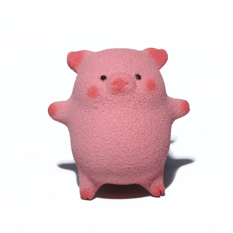 Chilling Pig Tea Pet, pink 5,5 cm