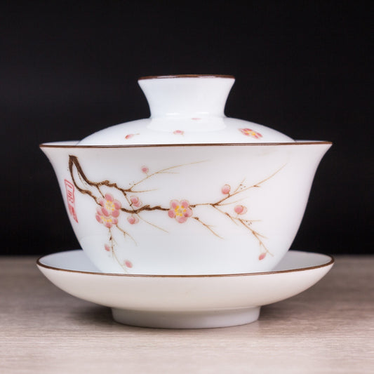 Sakura Porcelain Gaiwan, 130 ml