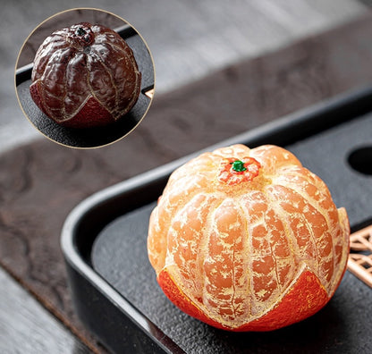 Orange Changing Color Tea Pet, 6,5 cm