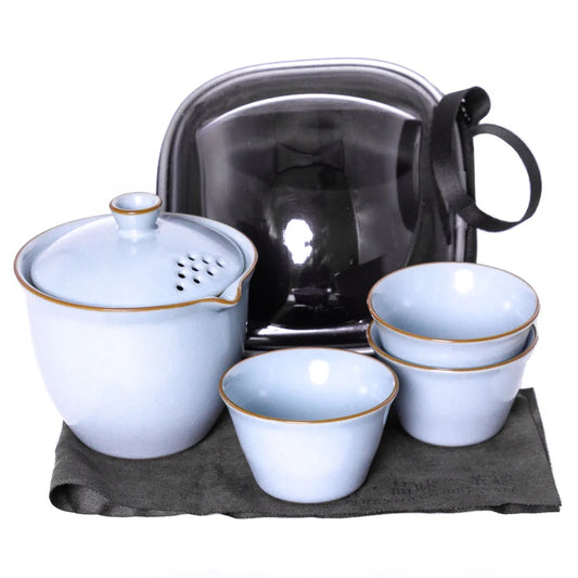 Travel Tea Set Bkue Sky, 5 pcs